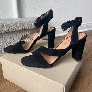 Madewell Black Suede Sandals